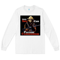 White only you can prevent communism Long Sleeve Tee - linhVisuals