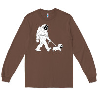Chestnut walking the dog astronaut Long Sleeve Tee - linhVisuals