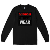 Black vision street wear tshirt Long Sleeve Tee - linhVisuals