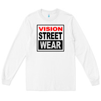 White vision street wear tshirt Long Sleeve Tee - linhVisuals