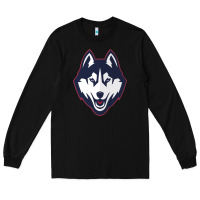 Black wolf head tshirt Long Sleeve Tee - linhVisuals