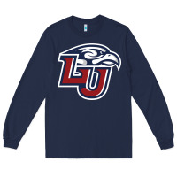 Navy liberty flames Long Sleeve Tee - linhVisuals