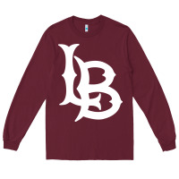 Burgundy long beach  the beach Long Sleeve Tee - linhVisuals