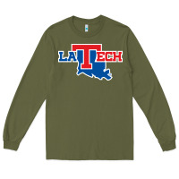 Army Green louisiana tech bulldogs Long Sleeve Tee - linhVisuals