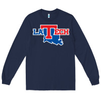 Navy louisiana tech bulldogs Long Sleeve Tee - linhVisuals