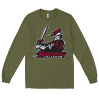Army Green manhattanville valiants Long Sleeve Tee - linhVisuals