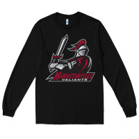 Black manhattanville valiants Long Sleeve Tee - linhVisuals