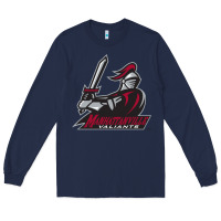 Navy manhattanville valiants Long Sleeve Tee - linhVisuals