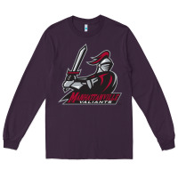 Plum manhattanville valiants Long Sleeve Tee - linhVisuals