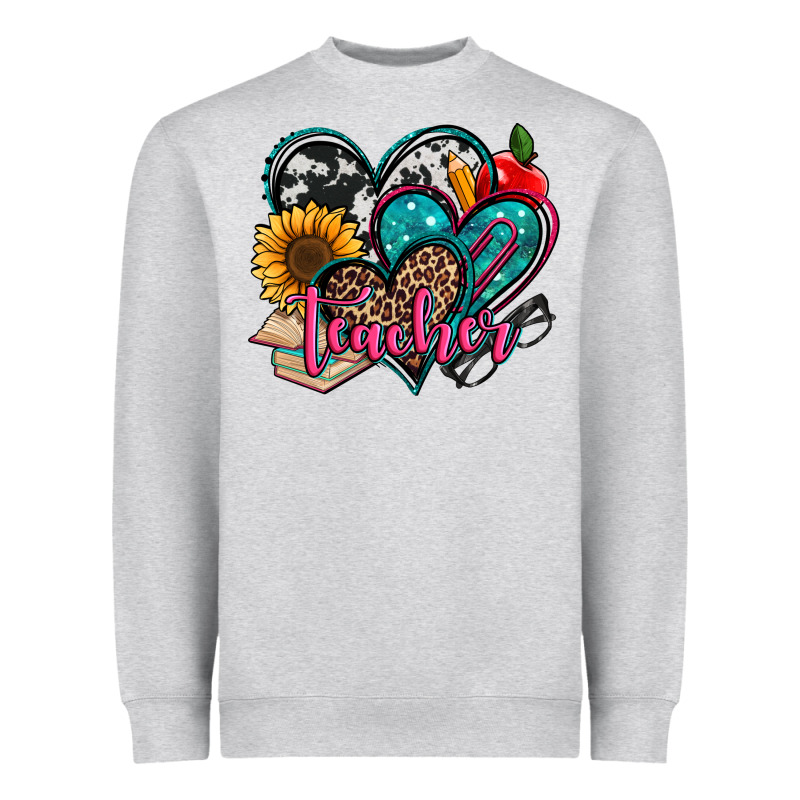 Teacher Hearts Heavyweight Sweatshirt by Jasminsmagicworld | Teevron