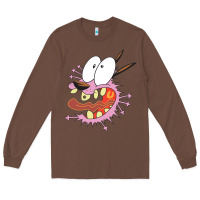 Chestnut courage the cowardly dog Long Sleeve Tee - linhVisuals