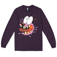 Plum courage the cowardly dog Long Sleeve Tee - linhVisuals
