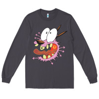 Smoke courage the cowardly dog Long Sleeve Tee - linhVisuals
