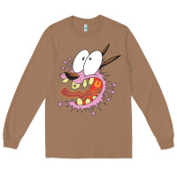 Toasted Coconut courage the cowardly dog Long Sleeve Tee - linhVisuals