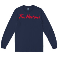 Navy Tim Hortons Long Sleeve Tee - linhVisuals