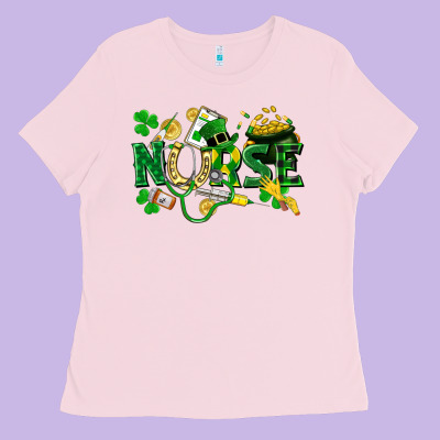 Nurse St Patrick Ladies Tee Designed By Fadigitalartstudio