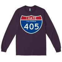 Plum los angeles california interstate 405 (i 405) sweatshirt Long Sleeve Tee - linhVisuals