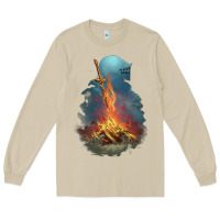Mushroom Souls Bonfire Long Sleeve Tee - linhVisuals