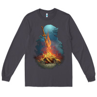 Smoke Souls Bonfire Long Sleeve Tee - linhVisuals