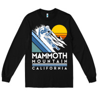 Black mammoth mountain california retro ski sweatshirt Long Sleeve Tee - linhVisuals