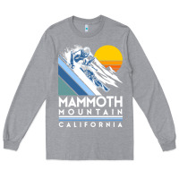 Heather Grey mammoth mountain california retro ski sweatshirt Long Sleeve Tee - linhVisuals
