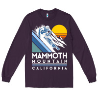 Plum mammoth mountain california retro ski sweatshirt Long Sleeve Tee - linhVisuals