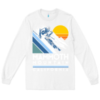 White mammoth mountain california retro ski sweatshirt Long Sleeve Tee - linhVisuals