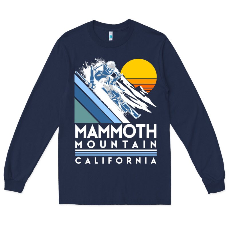 Mammoth Mountain California Retro Ski Sweatshirt Long Sleeve Tee by linhVisuals | Teevron