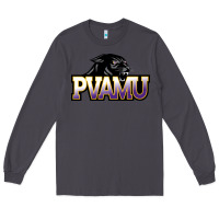 Smoke Prairie View A&M Panthers And Lady Panthers Rectangle Patch Long Sleeve Tee - linhVisuals