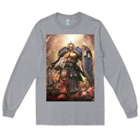 Heather Grey Warhammer Characters Long Sleeve Tee - linhVisuals