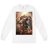 White Warhammer Characters Long Sleeve Tee - linhVisuals