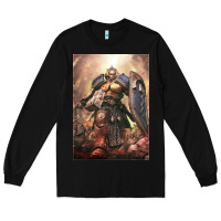 Black Warhammer Characters Long Sleeve Tee - linhVisuals