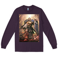 Plum Warhammer Characters Long Sleeve Tee - linhVisuals