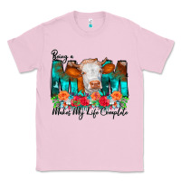 Bubblegum Pink Being a Mom Makes My Life Complete Classic Tee - CowCowDesign