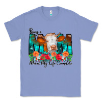 Colony Blue Being a Mom Makes My Life Complete Classic Tee - CowCowDesign