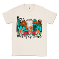 Natural Being a Mom Makes My Life Complete Classic Tee - CowCowDesign