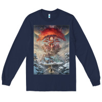 Navy The Painted World Long Sleeve Tee - linhVisuals