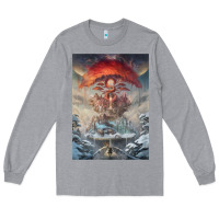 Heather Grey The Painted World Long Sleeve Tee - linhVisuals