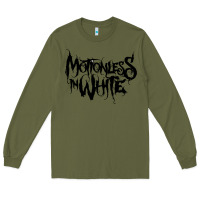 Army Green Motionless In White Long Sleeve Tee - linhVisuals