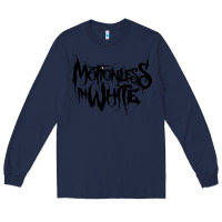Navy Motionless In White Long Sleeve Tee - linhVisuals