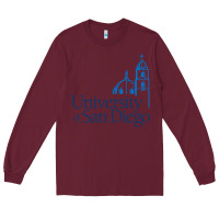 Burgundy The university of san diego Long Sleeve Tee - linhVisuals