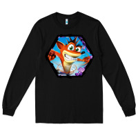 Black CRASH BANDICOOT LEGENDS Long Sleeve Tee - linhVisuals