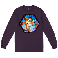 Plum CRASH BANDICOOT LEGENDS Long Sleeve Tee - linhVisuals