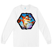 White CRASH BANDICOOT LEGENDS Long Sleeve Tee - linhVisuals