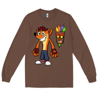 Chestnut CRASH BANDICOOT Long Sleeve Tee - linhVisuals