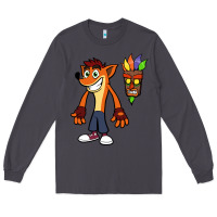 Smoke CRASH BANDICOOT Long Sleeve Tee - linhVisuals