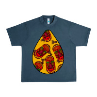 Midnight Navy african masks teardrop  5 Urban Heavy Tee - BundleAndBundleShop