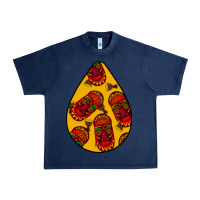 Navy african masks teardrop  5 Urban Heavy Tee - BundleAndBundleShop