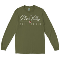 Army Green napa valley ca t shirt Long Sleeve Tee - linhVisuals