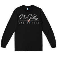 Black napa valley ca t shirt Long Sleeve Tee - linhVisuals